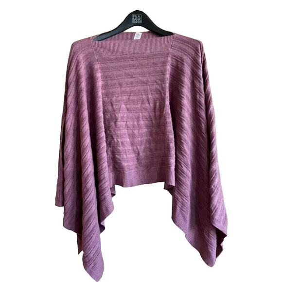 Lululemon Forward Flow Poncho Heathered Plumful Purple Cape Sweater One Size - Picture 6 of 9